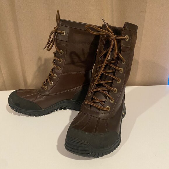 UGG Women's Lace-Up‎ Brown Boots Size 6 Waterproof Vibram Sole Winter Snow - Picture 5 of 11